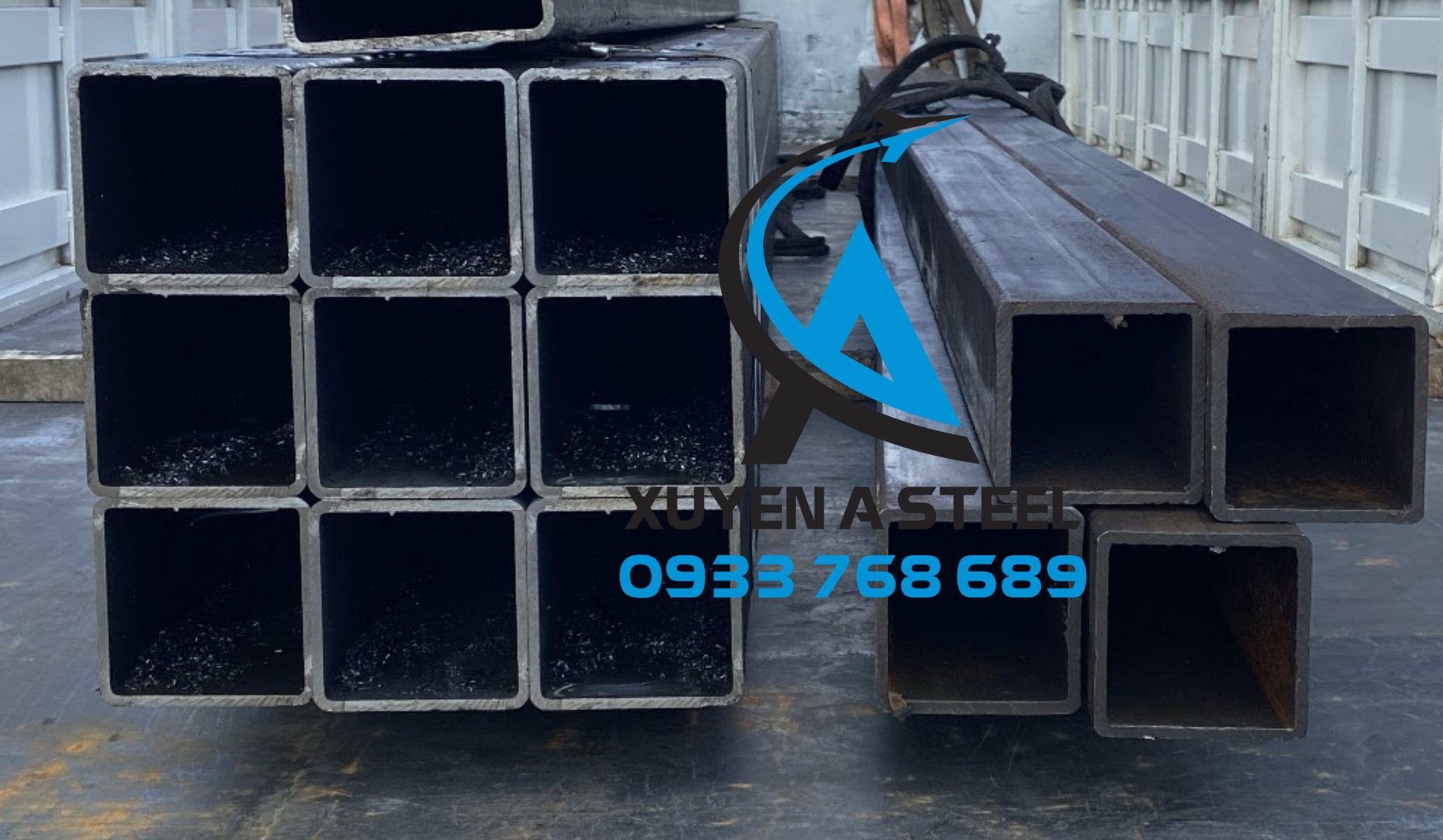 THÉP HỘP VUÔNG 100X100X7LY/7MM/7LI