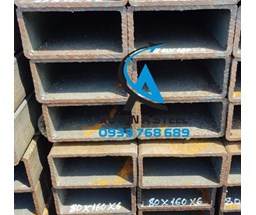 THÉP HỘP CHỮ NHẬT 160X80 DÀY 6MM/ 6LI