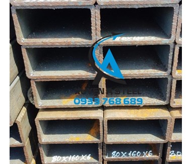 THÉP HỘP CHỮ NHẬT 160X80 DÀY 6MM/ 6LI