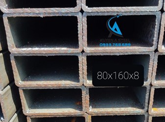 THÉP HỘP CHỮ NHẬT 80X160 DÀY 8MM/8LI 